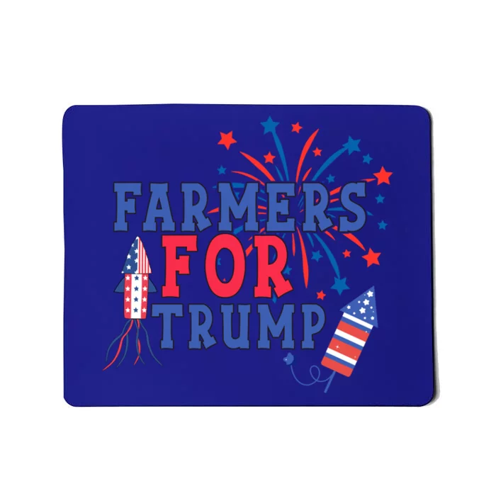 Republican Usa Pride Patriot Farmers For Trump Funny Gift Mousepad