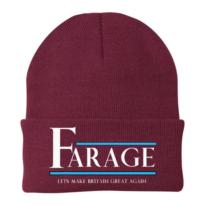 Reform Uk Party Nigel Farage Election Support Knit Cap Winter Beanie