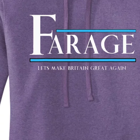 Reform Uk Party Nigel Farage Election Support Women's Pullover Hoodie