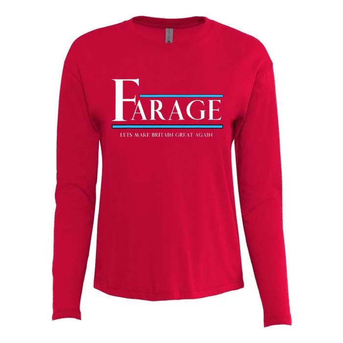 Reform Uk Party Nigel Farage Election Support Womens Cotton Relaxed Long Sleeve T-Shirt