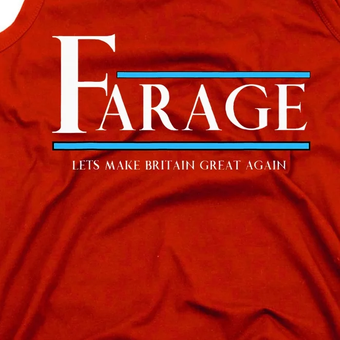 Reform Uk Party Nigel Farage Election Support Tank Top