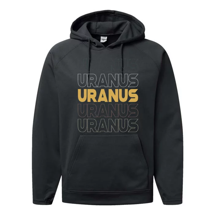 Retro Uranus Performance Fleece Hoodie