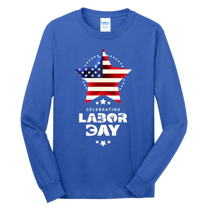 Retro Union Strong Celebrating Labor Day Graphics Gift Tall Long Sleeve T-Shirt