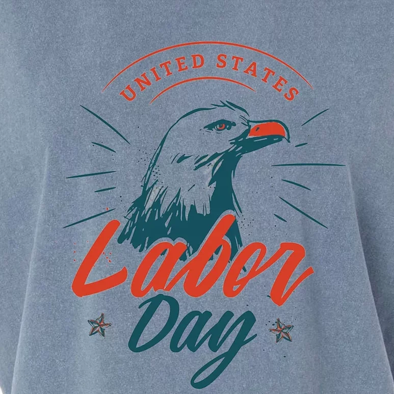 Retro Union Strong Union Workers Labor Day Eagle Gift Garment-Dyed Women's Muscle Tee