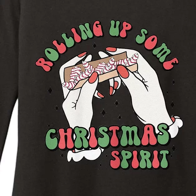 Rolling Up Some Christmas Spirit Womens CVC Long Sleeve Shirt