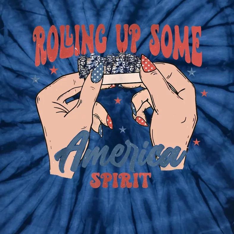 Rolling Up Some America Spirit Tie-Dye T-Shirt