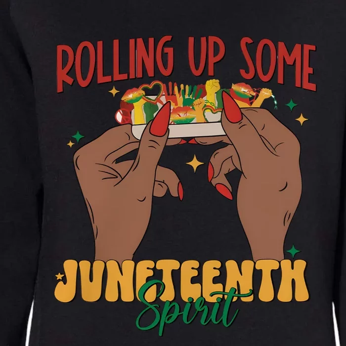 Rolling Up Some Juneteenth Spirit Womens California Wash Sweatshirt