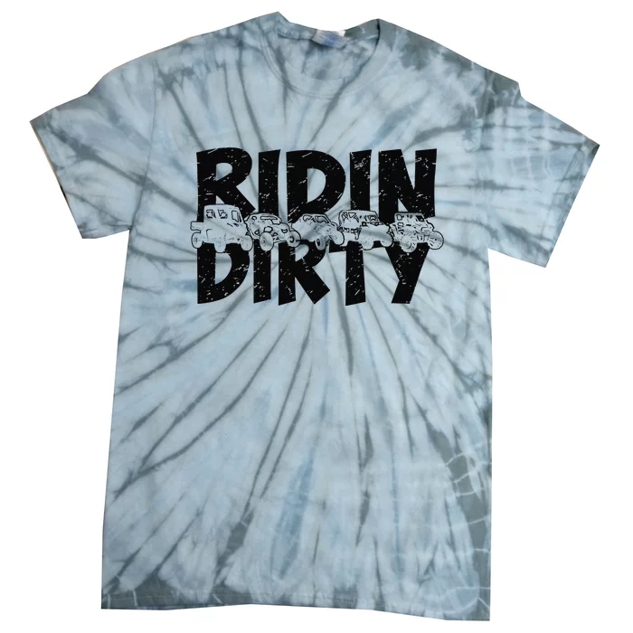 Retro UTV SXS Rider Riding Dirty ATV Offroad Riding SXS Life Tie-Dye T-Shirt