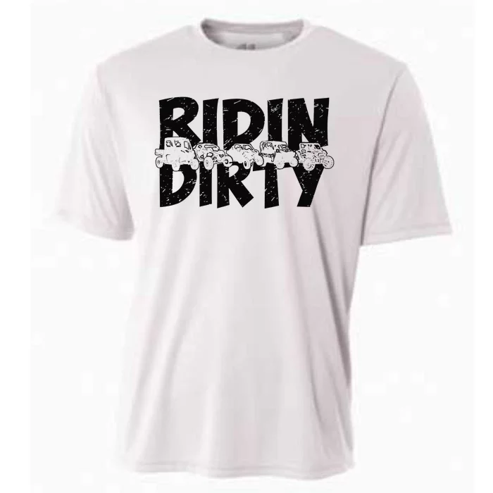 Retro UTV SXS Rider Riding Dirty ATV Offroad Riding SXS Life Cooling Performance Crew T-Shirt