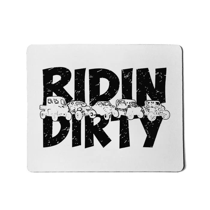 Retro UTV SXS Rider Riding Dirty ATV Offroad Riding SXS Life Mousepad