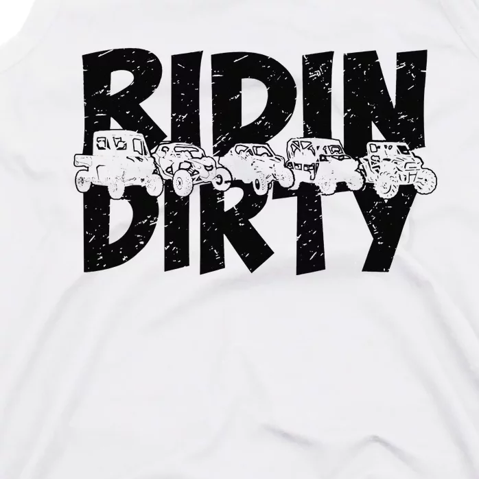 Retro UTV SXS Rider Riding Dirty ATV Offroad Riding SXS Life Tank Top