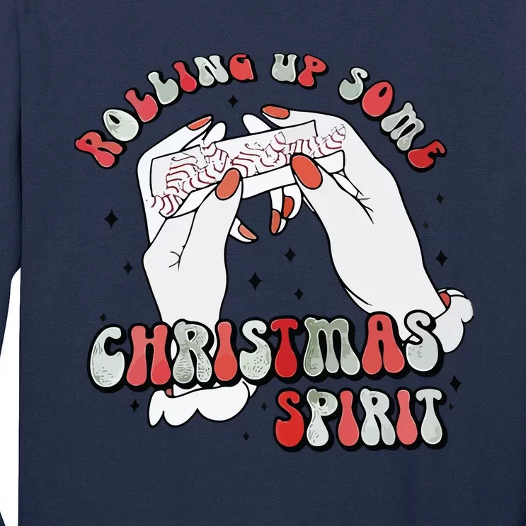 Rolling Up Some Christmas Spirit Tall Long Sleeve T-Shirt