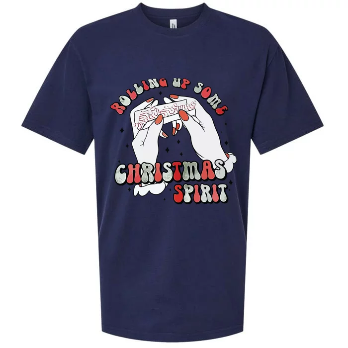 Rolling Up Some Christmas Spirit Sueded Cloud Jersey T-Shirt