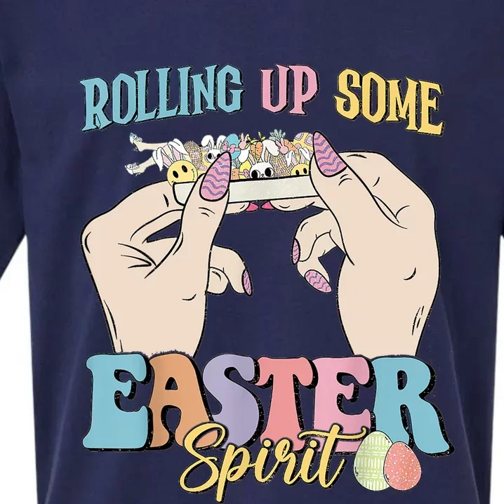 Rolling Up Some Easter Skeleton Hand Sueded Cloud Jersey T-Shirt