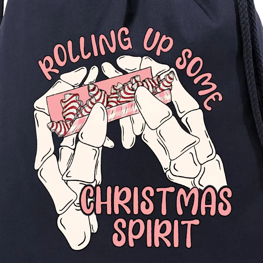 Rolling Up Some Christmas Spirit Christmas Tree Cakes Snack Gift Drawstring Bag