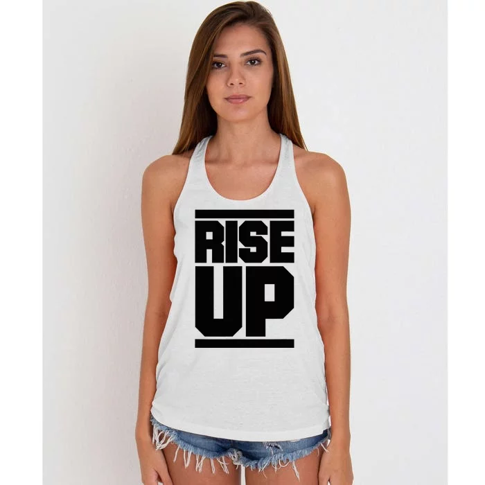 Rise Up Sports Fitted Women's Knotted Racerback Tank