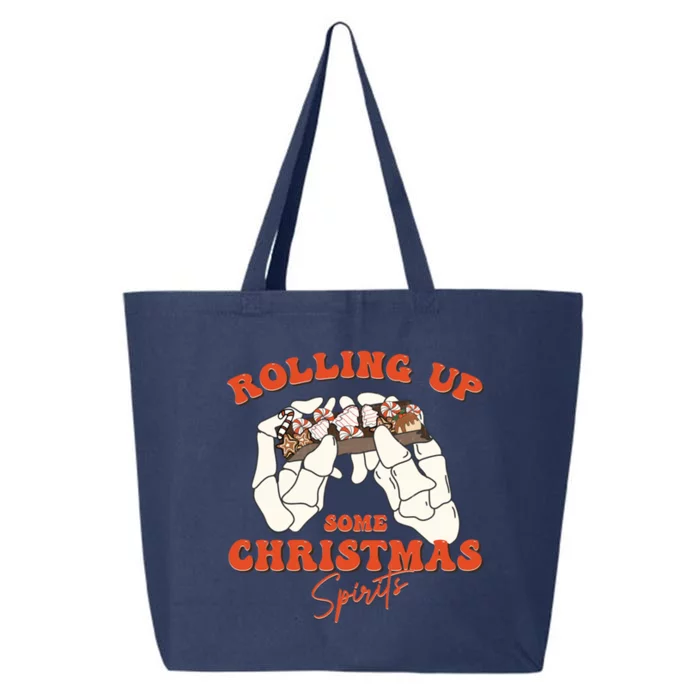 Rolling Up Some Christmas Spirits Funny Gift 25L Jumbo Tote