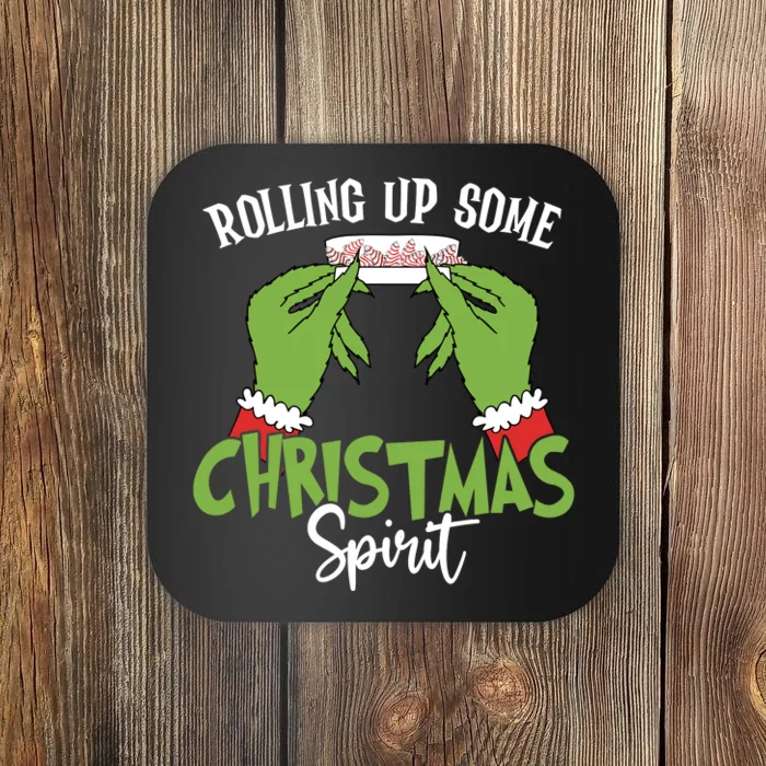 Rolling Up Some Christmas Spirit Christmas Tree Cakes Snack Coaster