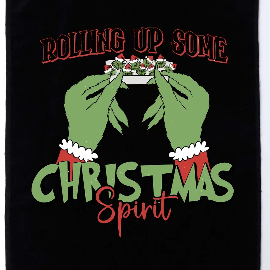 Rolling Up Some Christmas Spirit Christmas Vibes Platinum Collection Golf Towel