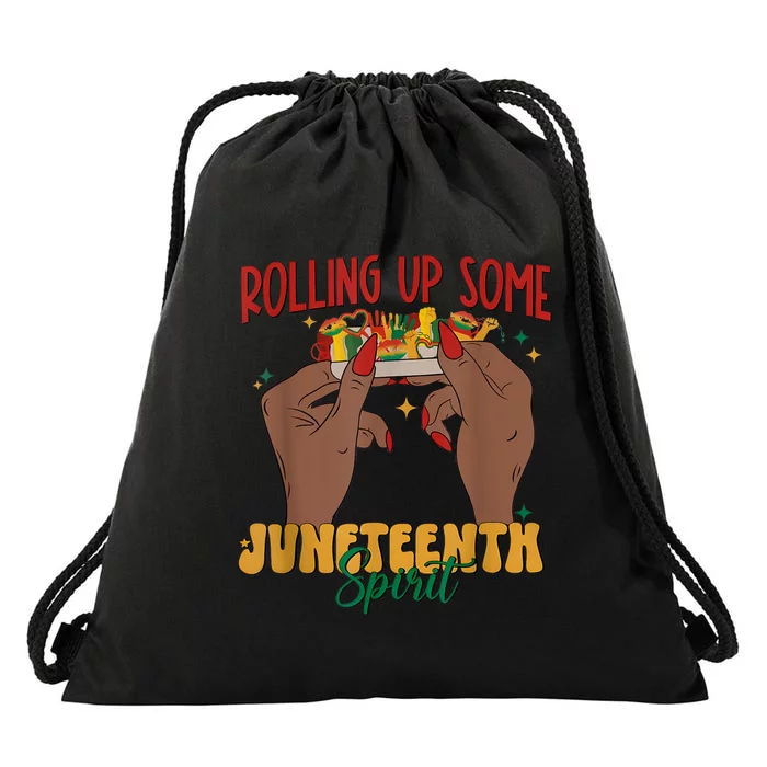 Rolling Up Some Juneteenth Spirit 2024 Drawstring Bag