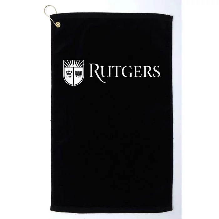 Rutgers University Scarlet Knights Block Text Platinum Collection Golf Towel