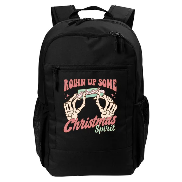 Rollin Up Some Christmas Spirit Funny Marijuana Daily Commute Backpack