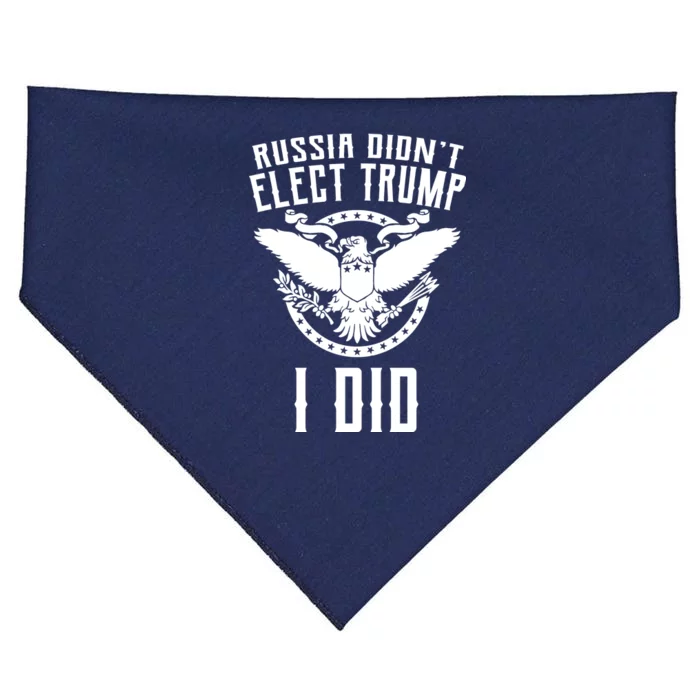 Russia Didn't Elect Trump I Did USA-Made Doggie Bandana