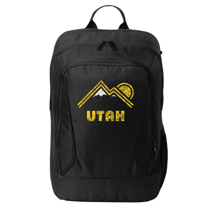 Retro Utah T Vintage Mountains Design City Backpack