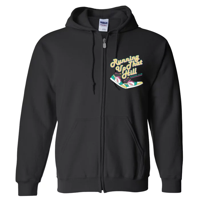 R.U.N.Ni.N.G. U.P .Th.A.T. .Hi.L.L Marathon Track Cross Full Zip Hoodie