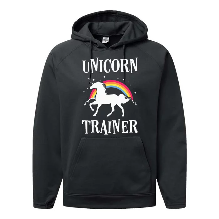 Rainbow Unicorn Trainer Costume Easy & Funny Halloween Outfit Performance Fleece Hoodie