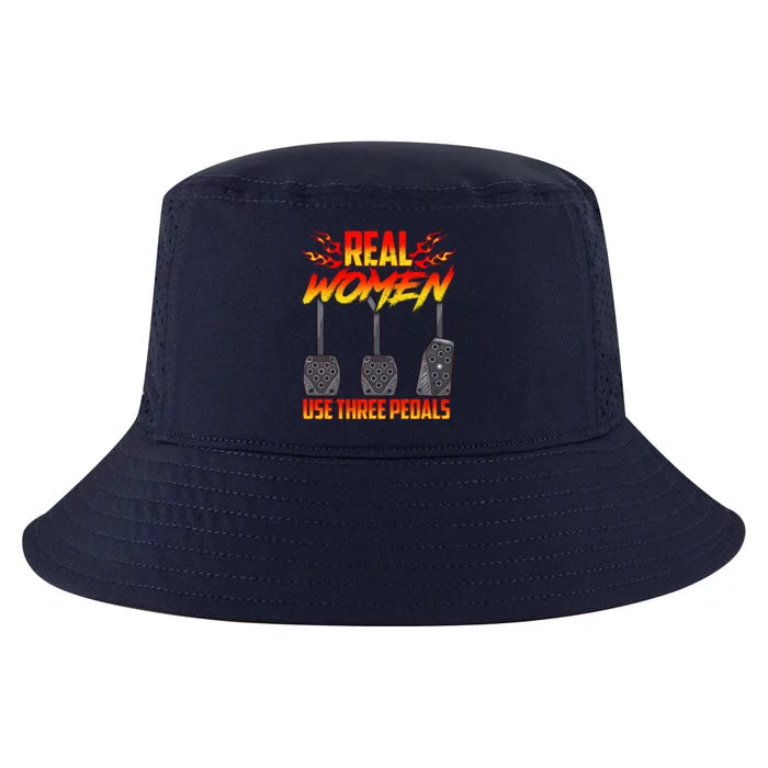 Real Use Three Pedal Auto Racing Gift Cool Comfort Performance Bucket Hat