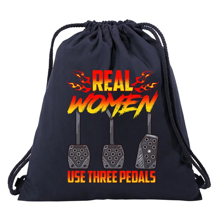 Real Use Three Pedal Auto Racing Gift Drawstring Bag