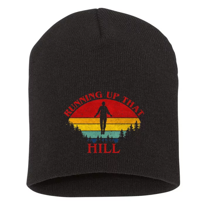 R.U.N.N.I.N.G Up That Hill 80s Maxs Short Acrylic Beanie