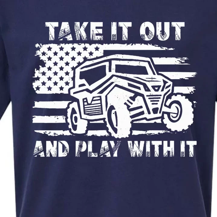 Retro Utv Take It Out Play With It Offroad Sxs Mud Riding Sueded Cloud Jersey T-Shirt