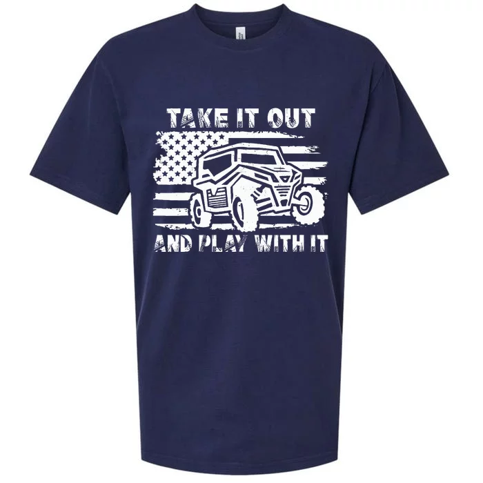 Retro Utv Take It Out Play With It Offroad Sxs Mud Riding Sueded Cloud Jersey T-Shirt