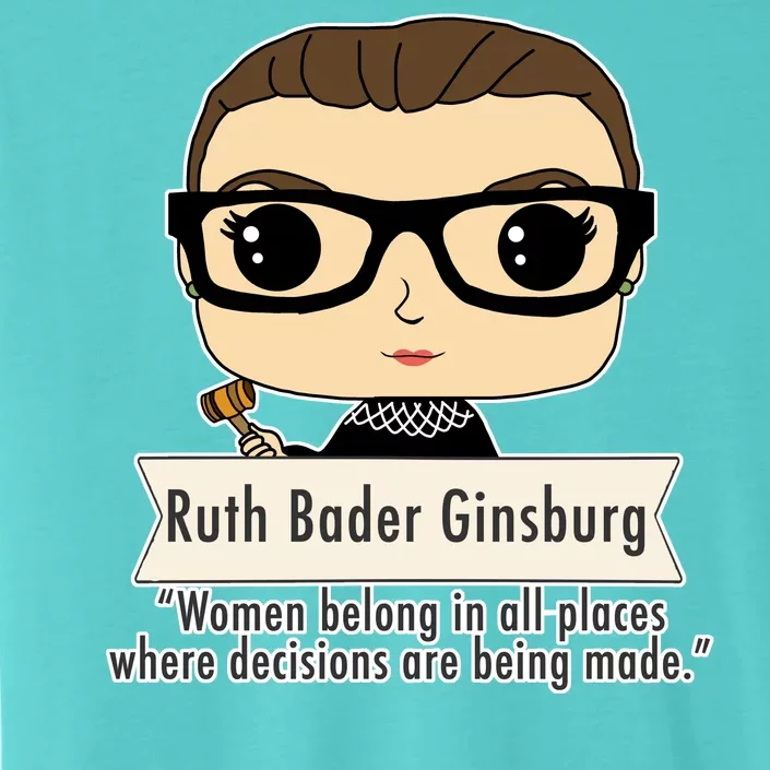 Ruth Bader Ginsburg Cute Cartoon Quote ChromaSoft Performance T-Shirt