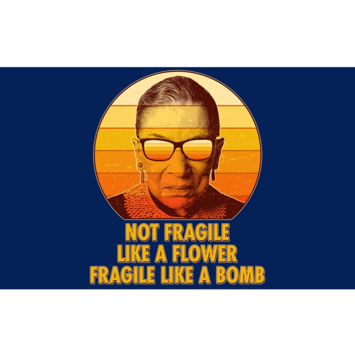 Ruth Bader Ginsburg Fragile Like A Bomb Tribute Bumper Sticker