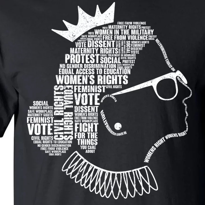 Ruth Bader Ginsburg Notorious RBG Quotes Tall T-Shirt