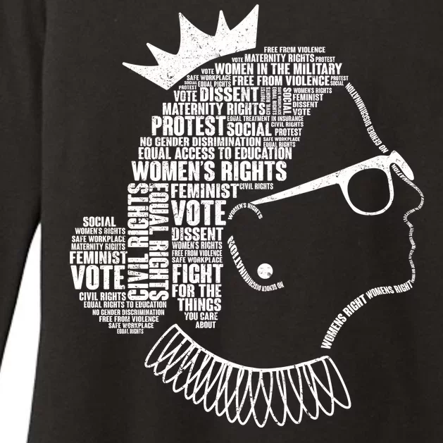 Ruth Bader Ginsburg Notorious RBG Quotes Womens CVC Long Sleeve Shirt