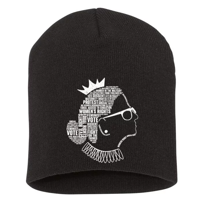 Ruth Bader Ginsburg Notorious RBG Quotes Short Acrylic Beanie