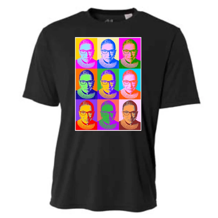 Ruth Bader Ginsburg RBG Pop Art Tribute Cooling Performance Crew T-Shirt