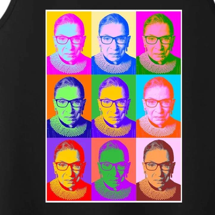 Ruth Bader Ginsburg RBG Pop Art Tribute Performance Tank