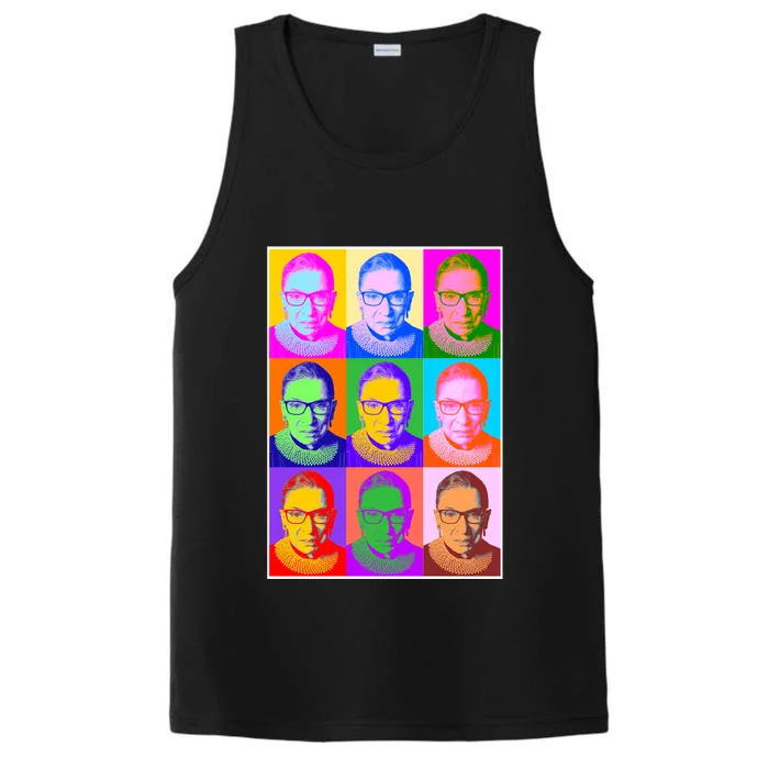 Ruth Bader Ginsburg RBG Pop Art Tribute Performance Tank