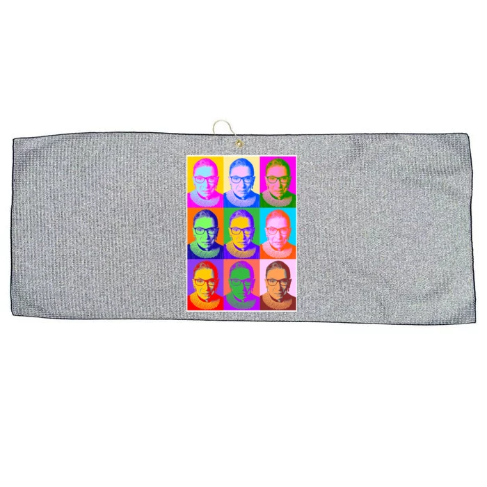 Ruth Bader Ginsburg RBG Pop Art Tribute Large Microfiber Waffle Golf Towel