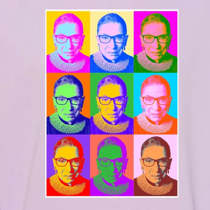 Ruth Bader Ginsburg RBG Pop Art Tribute Garment-Dyed Sweatshirt