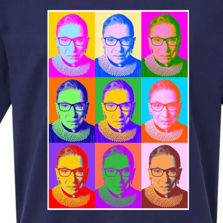 Ruth Bader Ginsburg RBG Pop Art Tribute Sueded Cloud Jersey T-Shirt