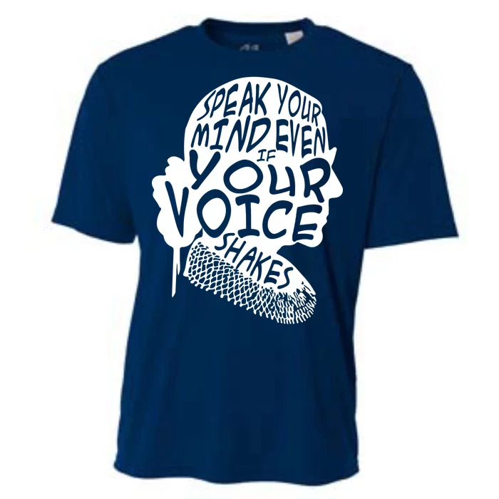 Ruth Bader Ginsburg Speak Your Mind Cooling Performance Crew T-Shirt