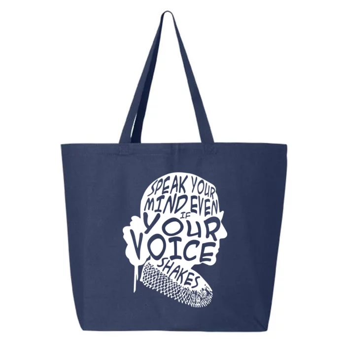 Ruth Bader Ginsburg Speak Your Mind 25L Jumbo Tote