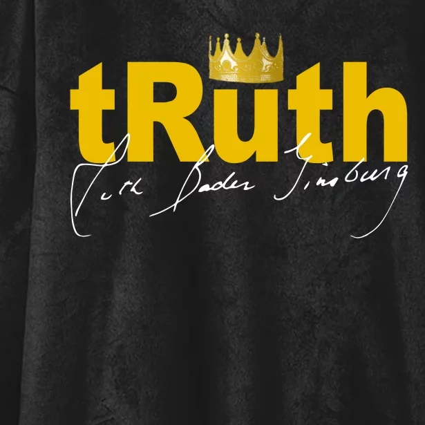 Ruth Bader Ginsburg Truth Crown Signature Hooded Wearable Blanket