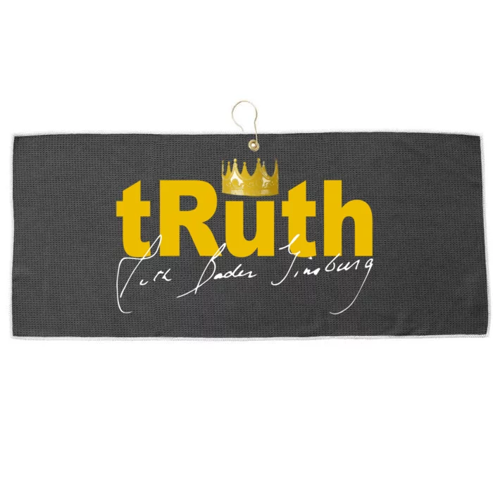 Ruth Bader Ginsburg Truth Crown Signature Large Microfiber Waffle Golf Towel